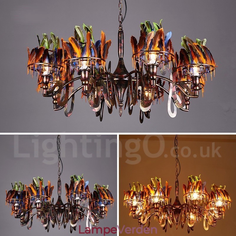 Retro Steel Lighting Store Pendel lysekrone Light
