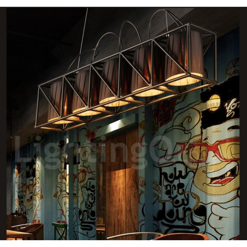Industriel stil stål belysning butik pendel lysekrone lys