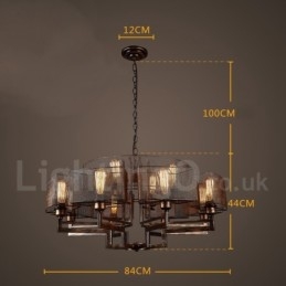 Industriel stil stål belysning butik pendel lysekrone lys