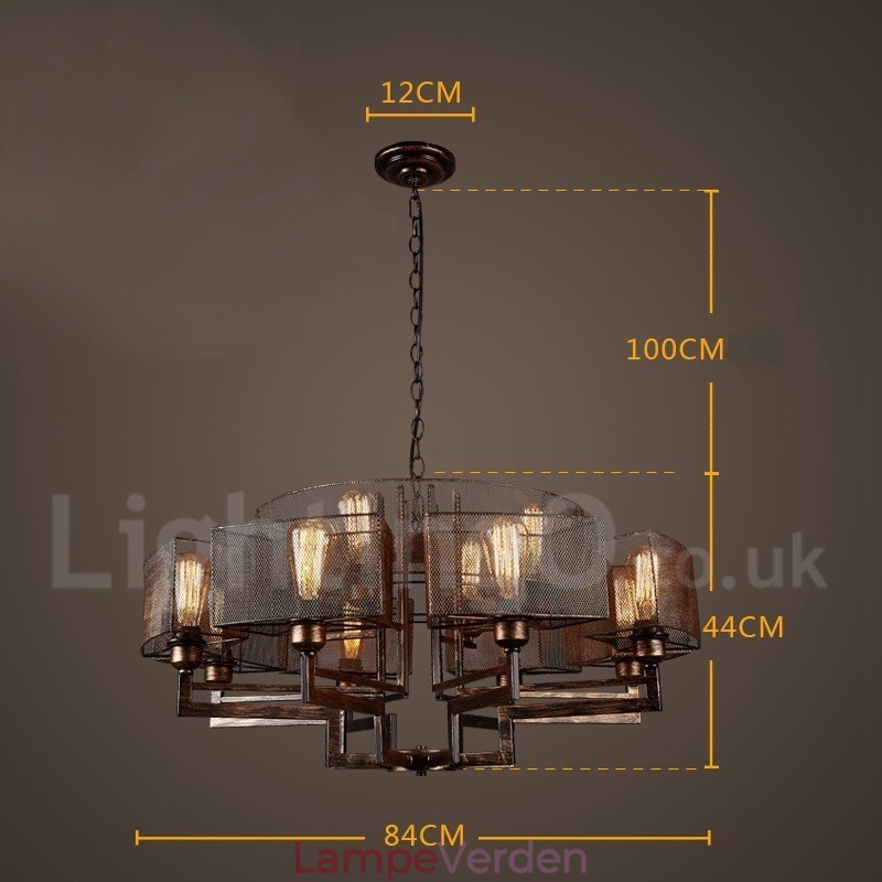 Industriel stil stål belysning butik pendel lysekrone lys