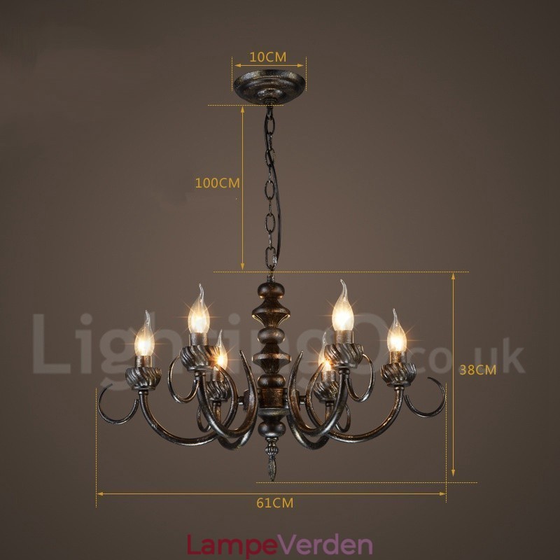 Industriel stil stål belysning butik pendel lysekrone lys