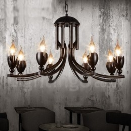 Industriel stil stål belysning butik pendel lysekrone lys