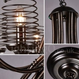 Industriel stil stål belysning butik pendel lysekrone lys