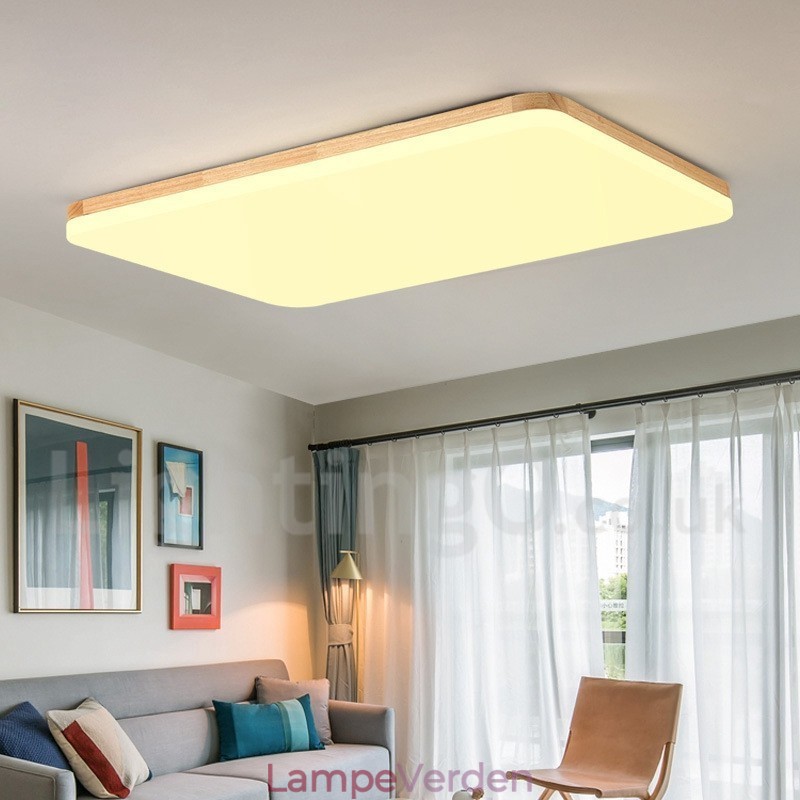 Hot Sale Ultra tynd træ akryl loftslampe