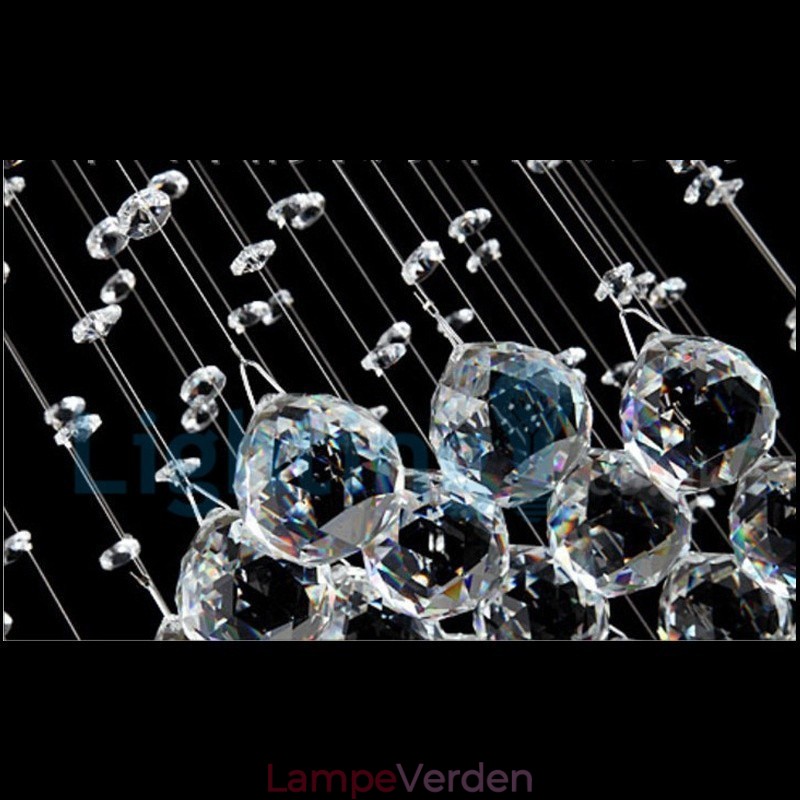 Moderne moderne lysekrone Flush-mount pendel armatur Krystal regndråbelys