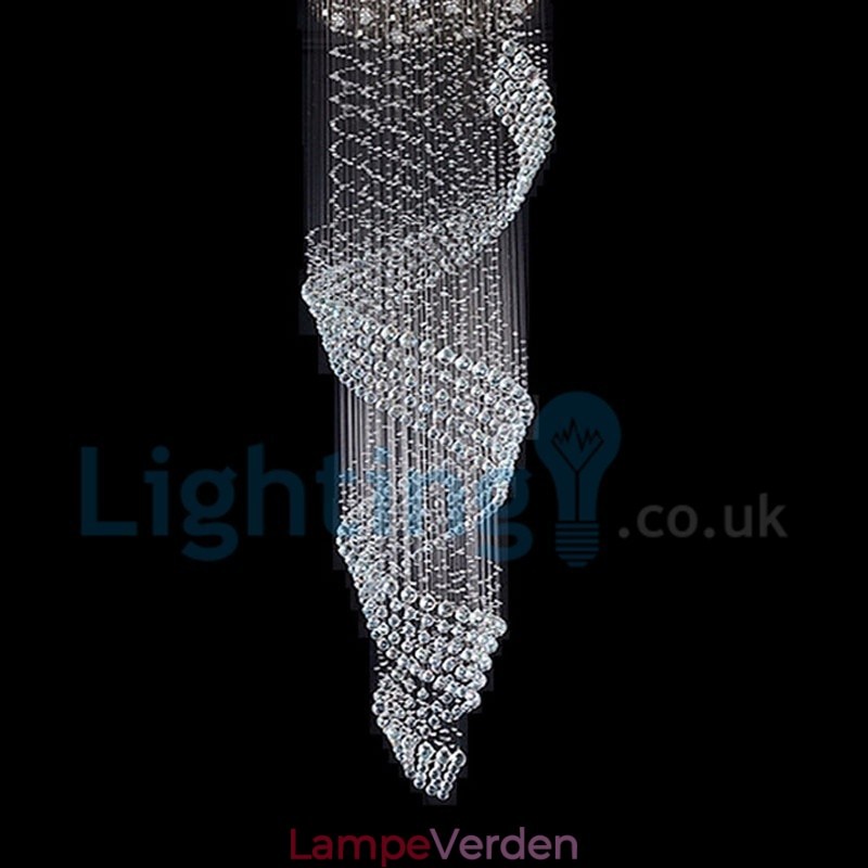 Moderne moderne lysekrone Flush-mount pendel armatur Krystal regndråbelys