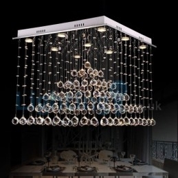 Moderne moderne lysekrone Flush-mount pendel armatur Krystal regndråbelys