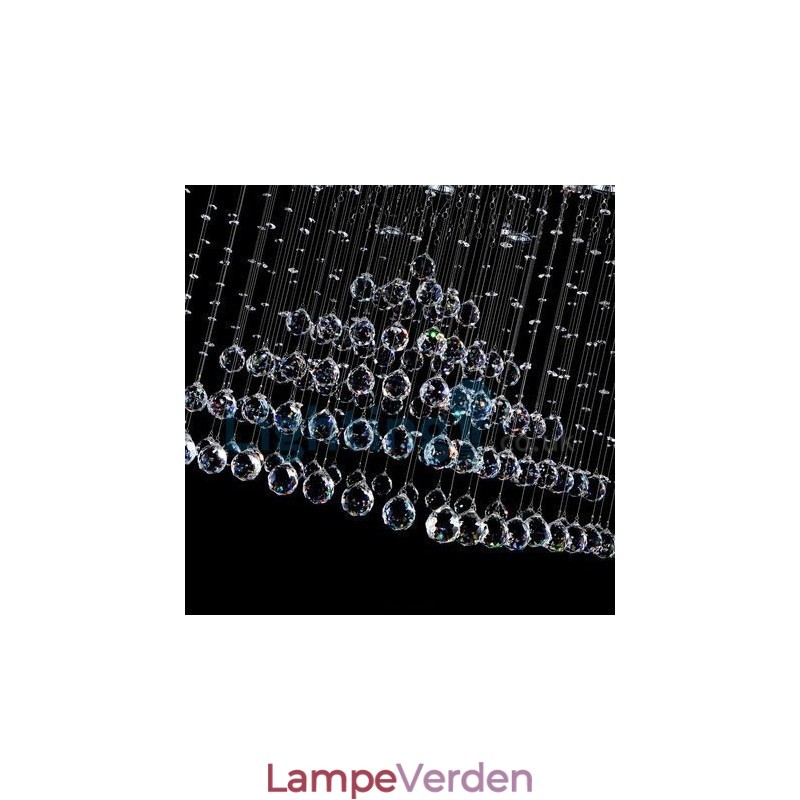 Moderne moderne lysekrone Flush-mount pendel armatur Krystal regndråbelys