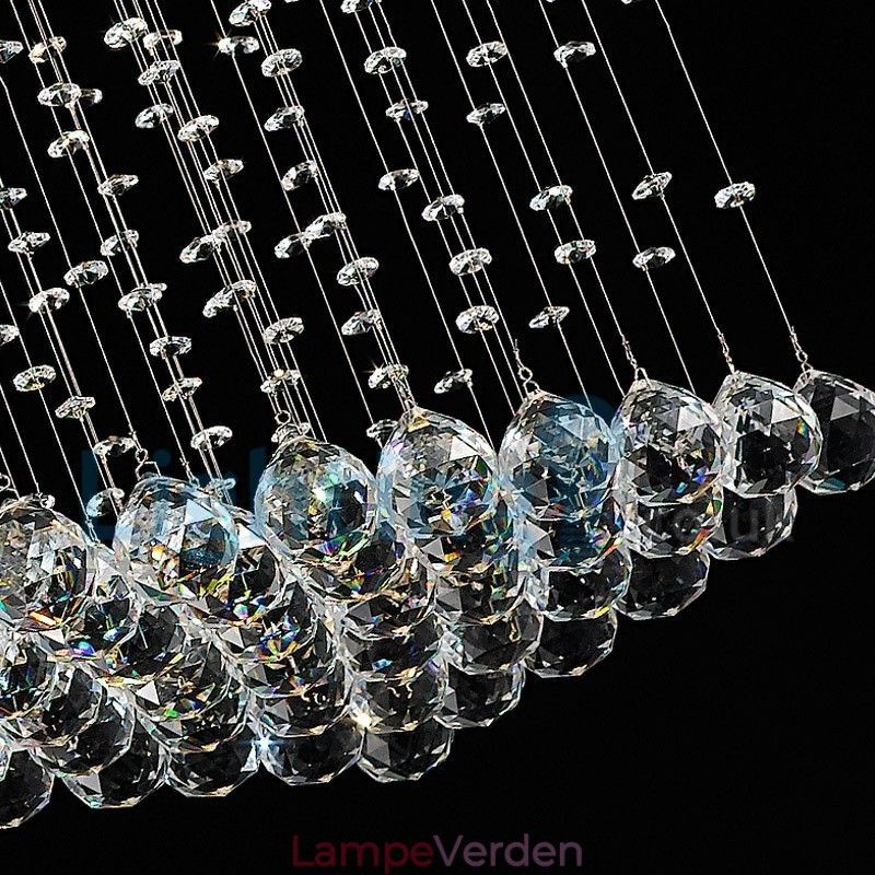 Moderne moderne lysekrone Flush-mount pendel armatur Krystal regndråbelys