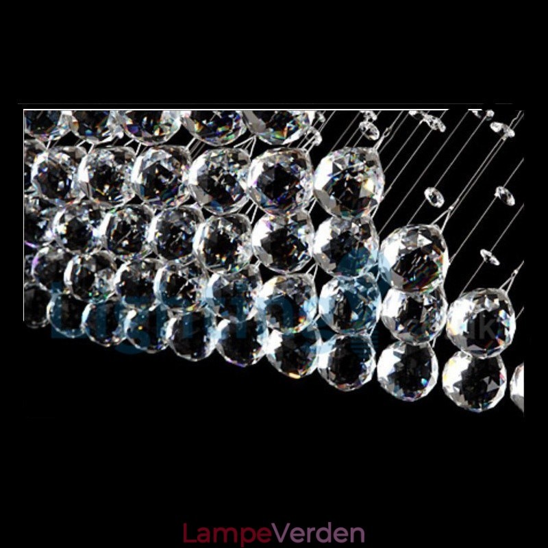 Moderne moderne lysekrone Flush-mount pendel armatur Krystal regndråbelys