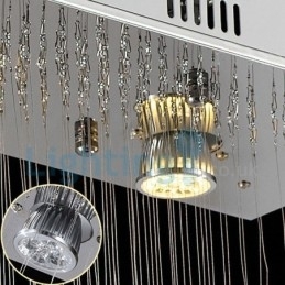 Moderne moderne lysekrone Flush-mount pendel armatur Krystal regndråbelys
