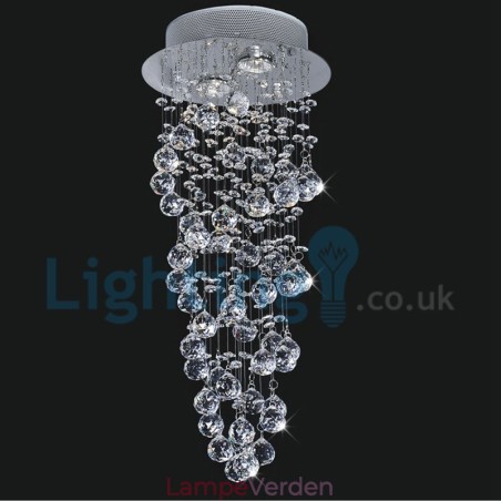 Moderne moderne lysekrone Flush-mount pendel armatur Krystal regndråbelys Moderne moderne lysekrone Flush-mount pendel armatur Krystal regndråbelys
