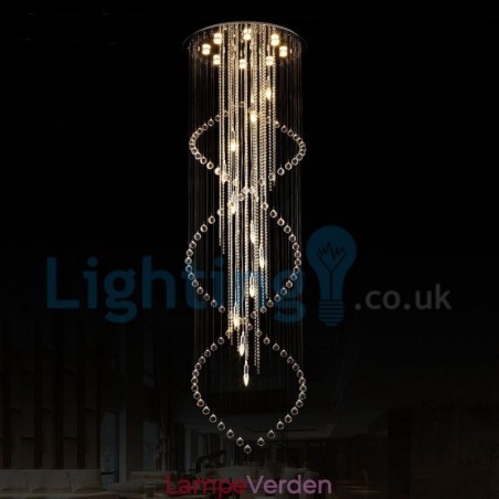 Moderne moderne lysekrone Flush-mount pendel armatur Krystal regndråbelys Moderne moderne lysekrone Flush-mount pendel armatur Krystal regndråbelys