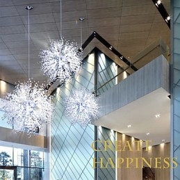 Lysekrone Pendel Light imiteret Crystal Globe