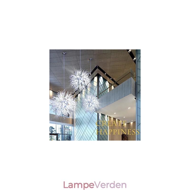 Lysekrone Pendel Light imiteret Crystal Globe