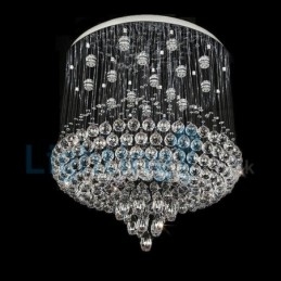 Moderne moderne lysekrone Flush-mount pendel armatur Krystal regndråbelys