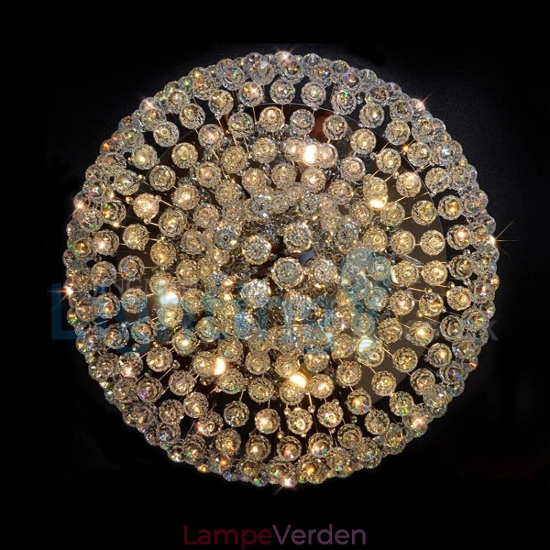 Moderne moderne lysekrone Flush-mount pendel armatur Krystal regndråbelys