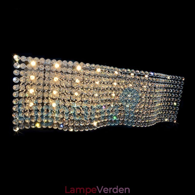 Moderne moderne lysekrone Flush-mount pendel armatur Krystal regndråbelys