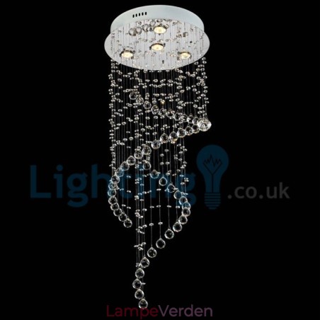 Moderne moderne lysekrone Flush-mount pendel armatur Krystal regndråbelys Moderne moderne lysekrone Flush-mount pendel armatur Krystal regndråbelys