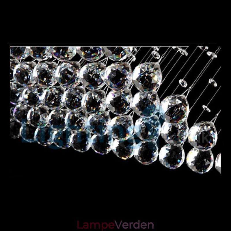 Moderne moderne lysekrone Flush-mount pendel armatur Krystal regndråbelys
