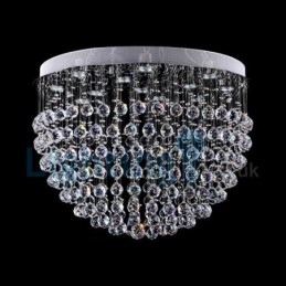Moderne moderne lysekrone Flush-mount pendel armatur Krystal regndråbelys
