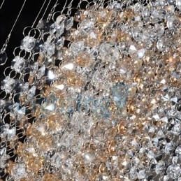 Moderne moderne lysekrone Flush-mount pendel armatur Krystal regndråbelys