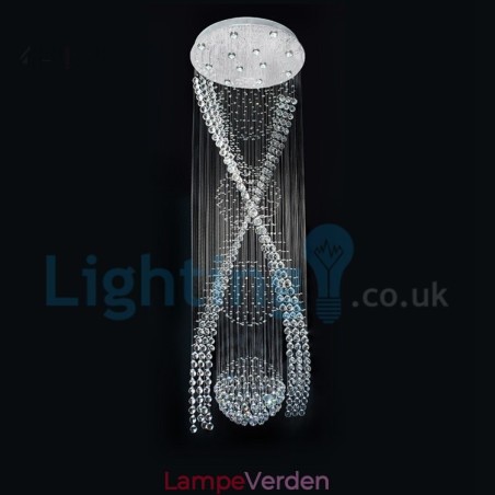 Moderne moderne lysekrone Flush-mount pendel armatur Krystal regndråbelys Moderne moderne lysekrone Flush-mount pendel armatur Krystal regndråbelys