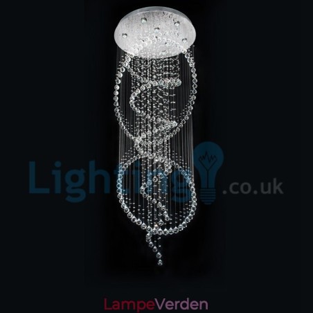Moderne moderne lysekrone Flush-mount pendel armatur Krystal regndråbelys Moderne moderne lysekrone Flush-mount pendel armatur Krystal regndråbelys