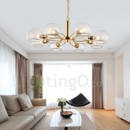 8 Lights Nordic Postmodern Creative Glass Magic Bean Lysekrone