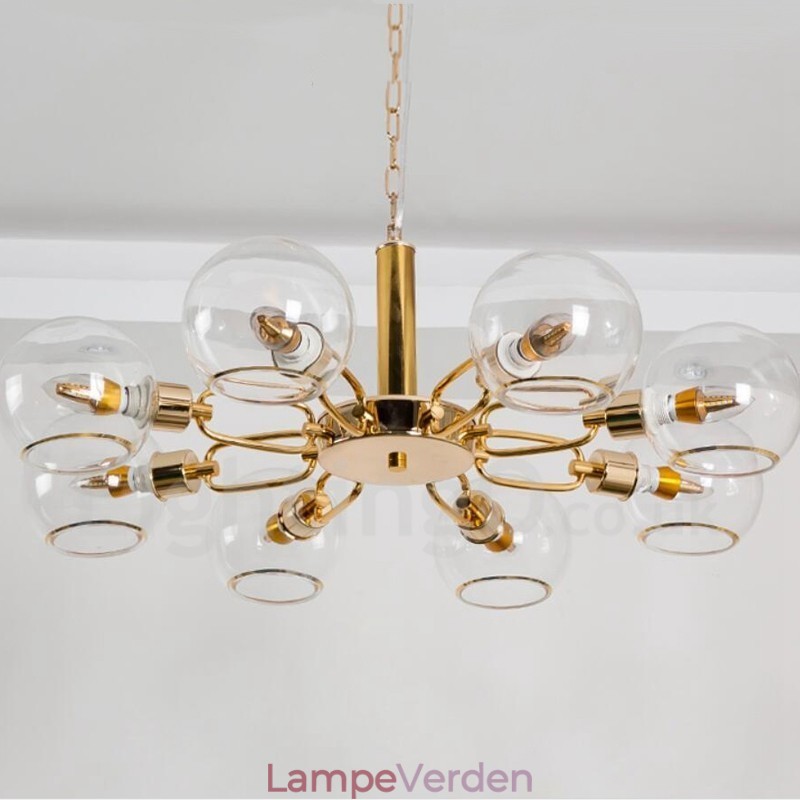 8 Lights Nordic Postmodern Creative Glass Magic Bean Lysekrone