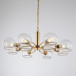 8 Lights Nordic Postmodern Creative Glass Magic Bean Lysekrone