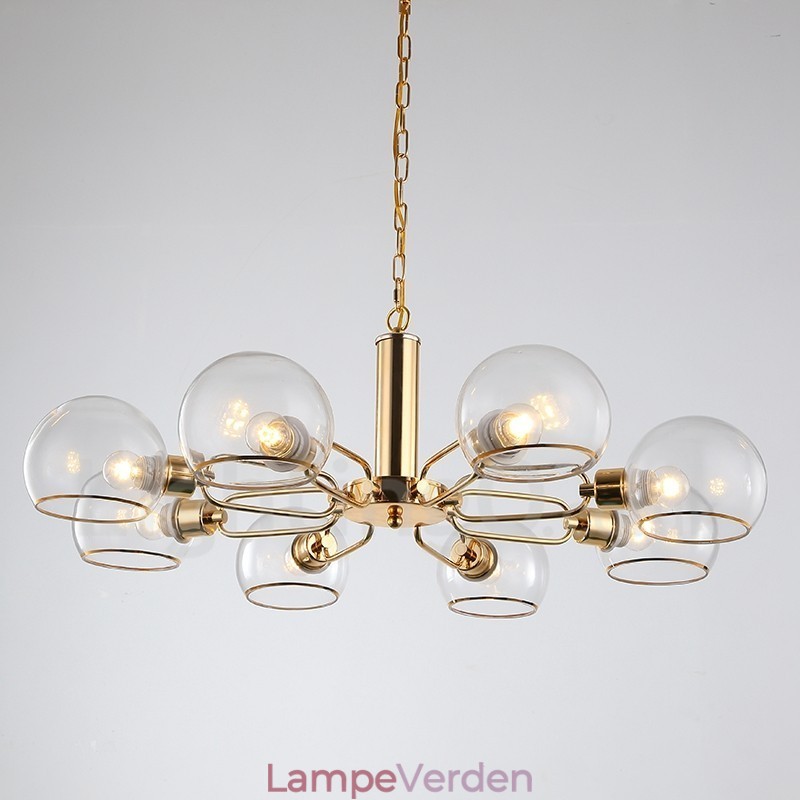 8 Lights Nordic Postmodern Creative Glass Magic Bean Lysekrone