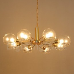 8 Lights Nordic Postmodern Creative Glass Magic Bean Lysekrone