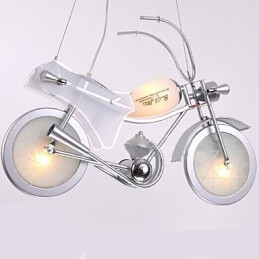 Motorcykellampe Tegneseriebelysning Drengelampe Børnelamper