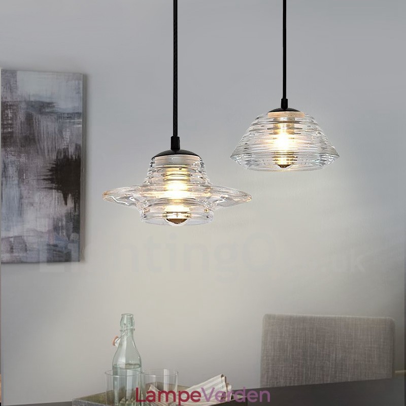 Single Head Glas Pendel Light Cafe