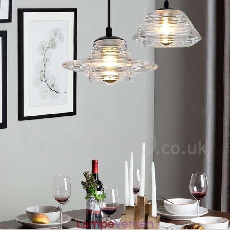 Single Head Glas Pendel Light Cafe