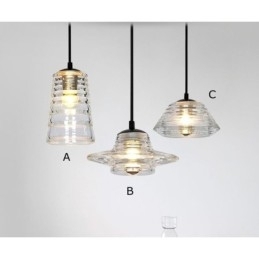 Single Head Glas Pendel Light Cafe