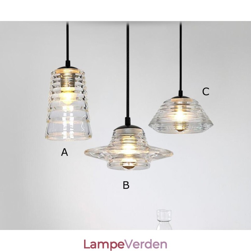 Single Head Glas Pendel Light Cafe