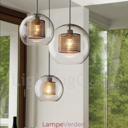 Moderne minimalistisk nordisk stil dekoration Cafe glaskugle enkelt hoved pendel Moderne minimalistisk nordisk stil dekoration Cafe glaskugle enkelt hoved pendel