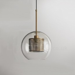 Moderne minimalistisk nordisk stil dekoration Cafe glaskugle enkelt hoved pendel