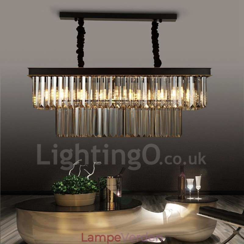 Retro Crystal Pendel Light Cafe Exhibition Hall