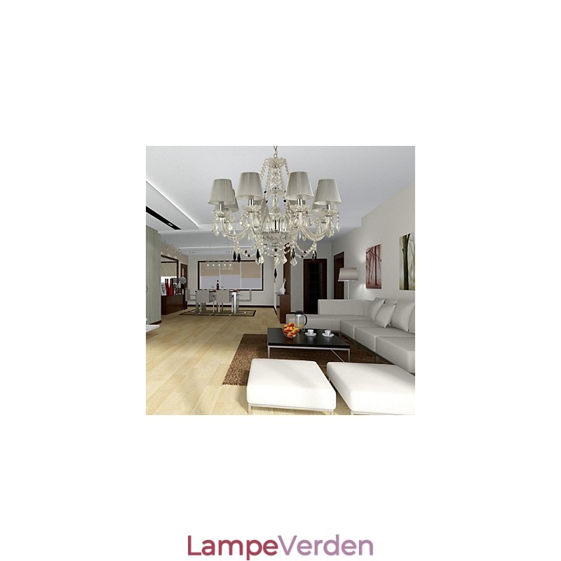 Lysekrone Krystal Luksus Moderne 1 Tiers Living 6 Lights