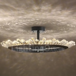 Moderne moderne krystal loftslamper
