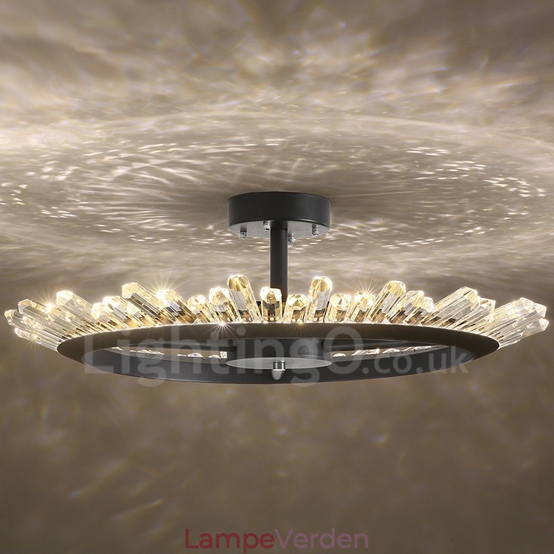 Moderne moderne krystal loftslamper