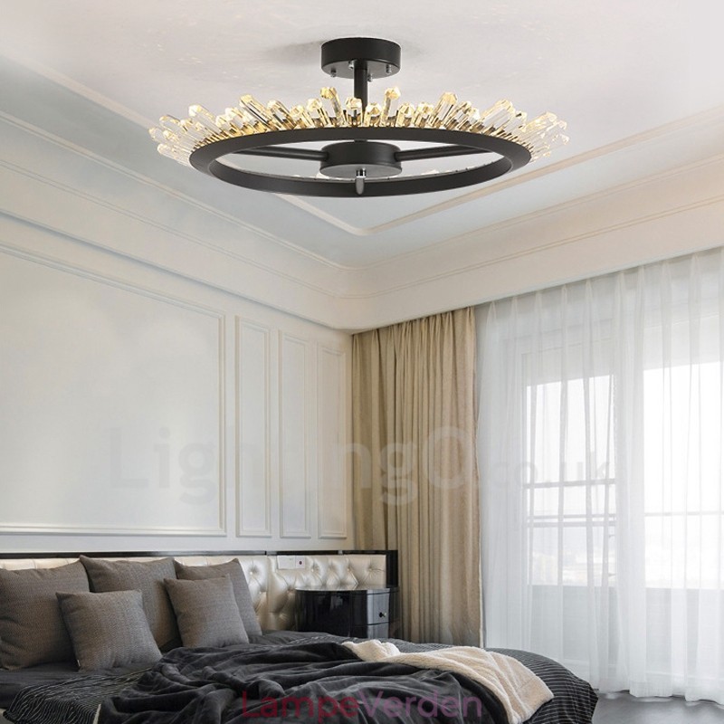 Moderne moderne krystal loftslamper