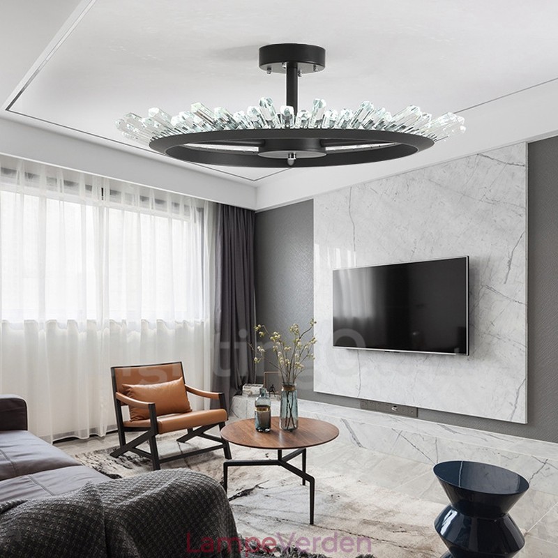 Moderne moderne krystal loftslamper