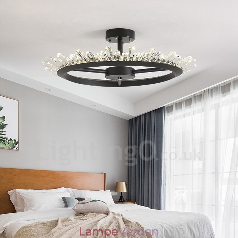Moderne moderne krystal loftslamper