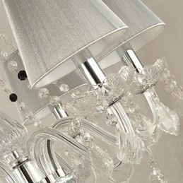 Lysekrone Krystal Luksus Moderne 1 Tiers Living 6 Lights