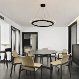 Moderne ringformede krystal pendellampe