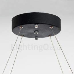 Moderne mode dobbeltcirkel krystal pendellampe
